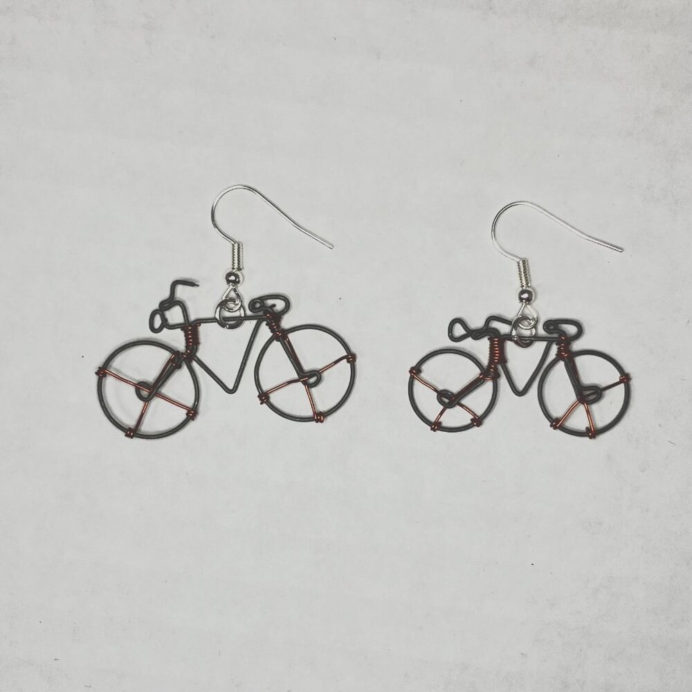 Handmade Bike Earrings